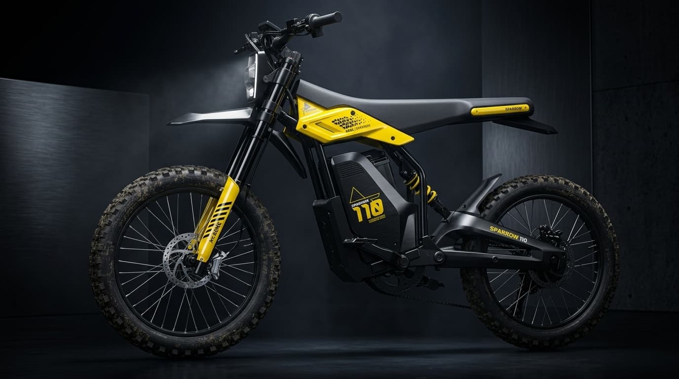KENE Litebike Sparrow Adult Electric Dirt Bike – 6000W Peak, 60V 30Ah, 50 MPH