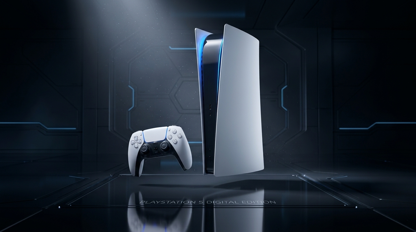Sony PlayStation 5 Digital Edition – 825GB SSD, 16GB GDDR6, Wireless Controller