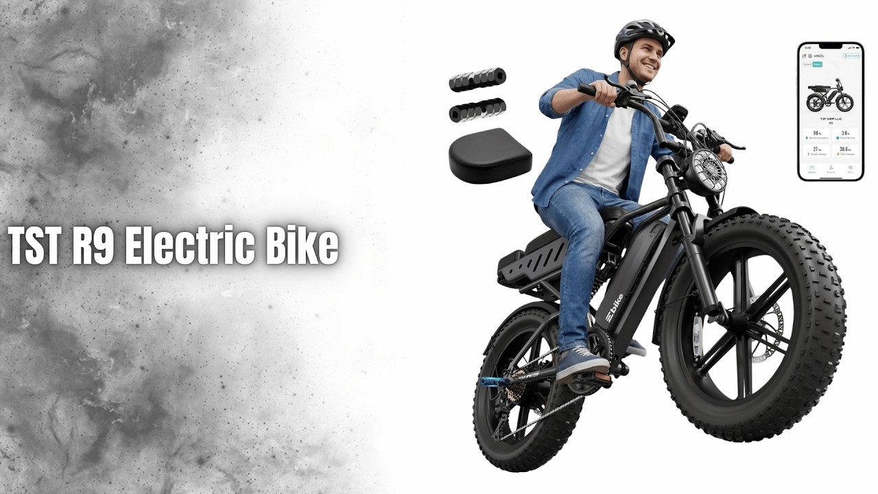 Retro Electric Bike for Adults – 48V Removable Battery, 2000W Peak Motor, 20"x4" Fat Tires